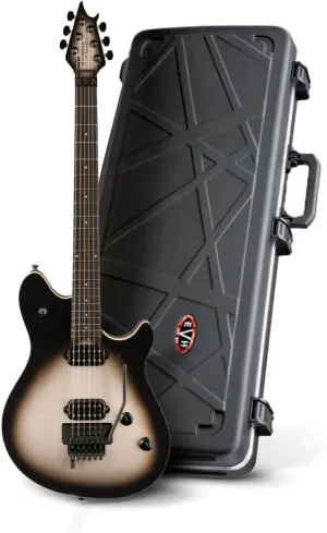 EVH Wolfgang Special Transactional Electric Guitar (Silver Burst Ebony) Bundle with EVH Wolfgang Hardshell Case (2 items)