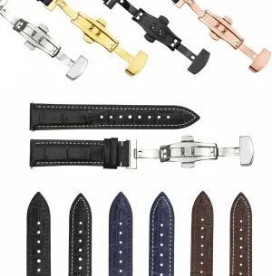 Ewatchparts 16-24mm Genuine Leather Watch Band Strap Quick Release Compatible With Citizen