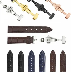 Ewatchparts 16-24mm Genuine Leather Watch Band Strap Quick Release Compatible With Citizen