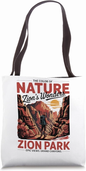 Explore Zion Heights - Vintage Zion National Park Tote Bag