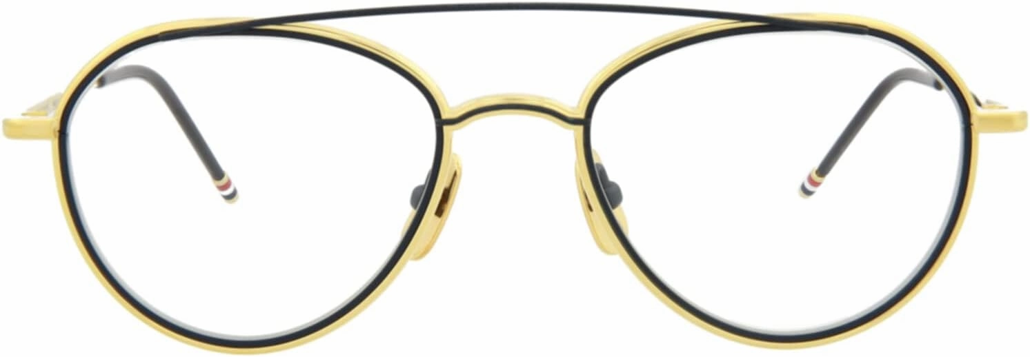 Eyeglasses THOM BROWNE TB 109 C-GLD-NVY Yellow Gold-Matte Navy