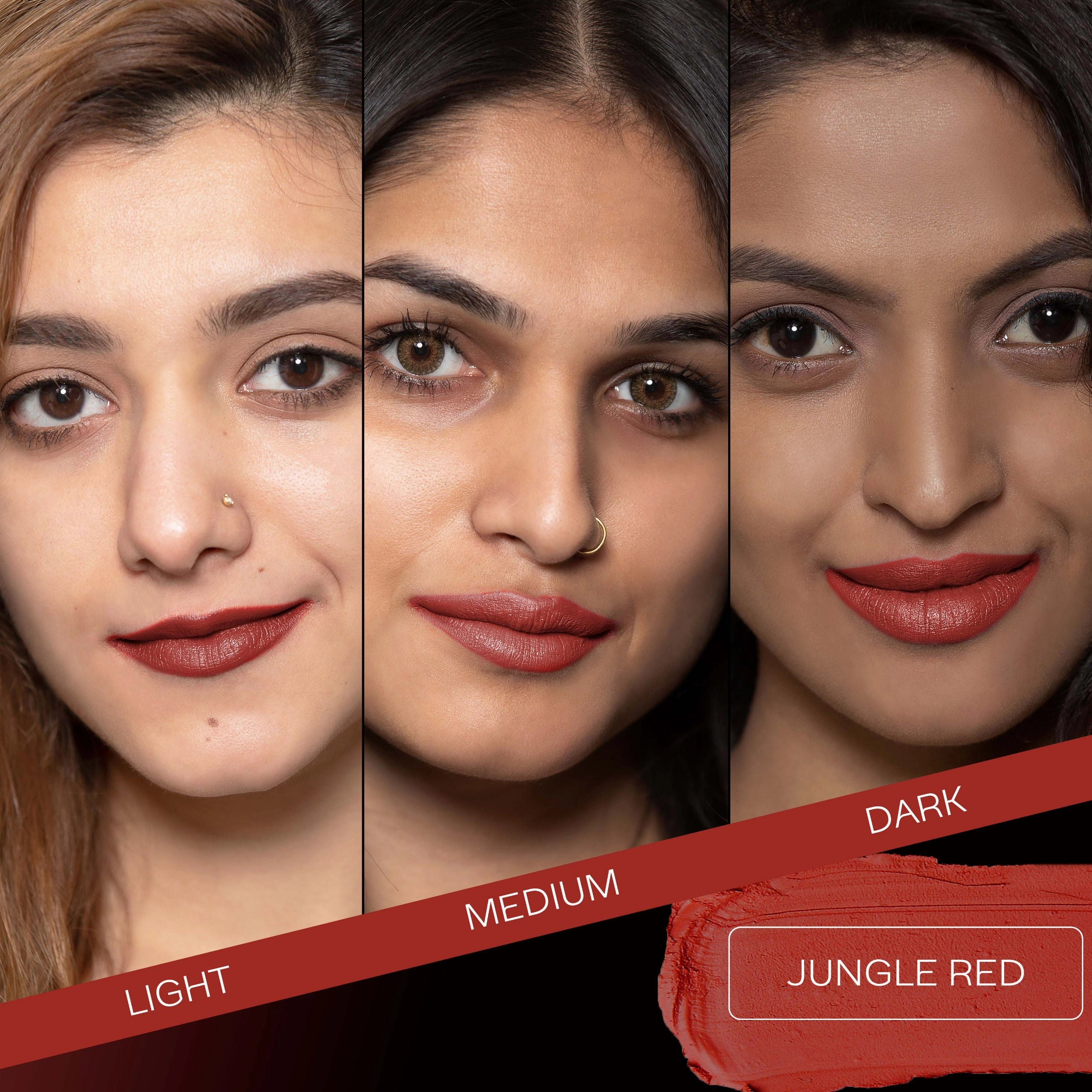 Faces Canada Weightless Matte Lipstick |Jojoba and Almond Oil enriched| Highly pigmented | Smooth One Stroke Weightless Color | Keeps Lips Moisturized | Shade - Jungle Red 4g