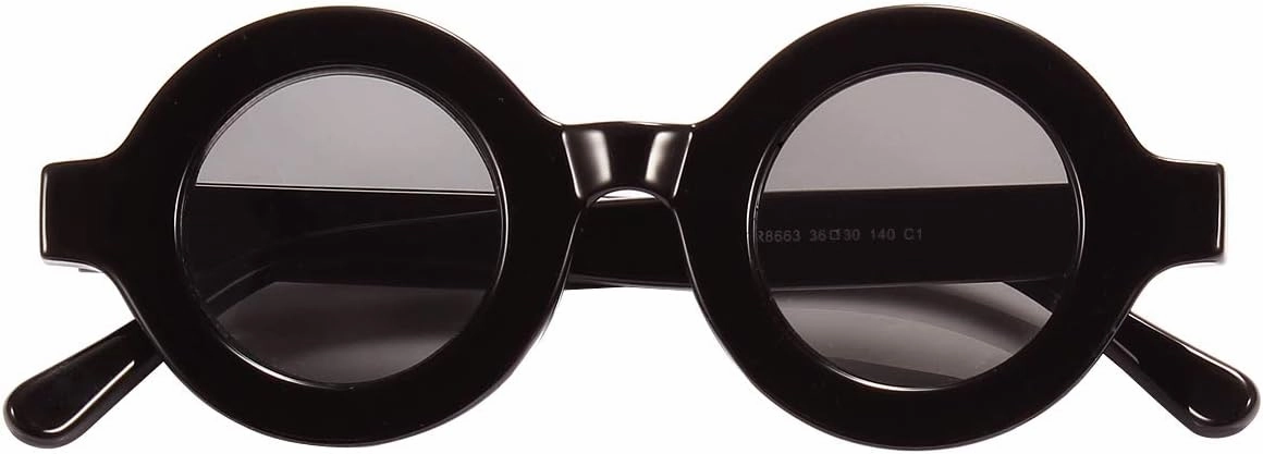 Fashion Thick Bold Frame Round Sunglasses Anti-UV Outdoor Colorful Glasses