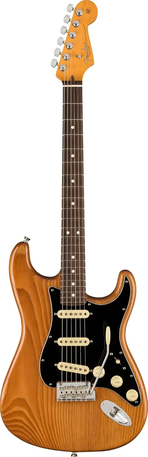 Fender American Professional II Stratocaster - Roasted Pine Bundle with Case, Strap, Cable, and Guitar Cleaning Kit