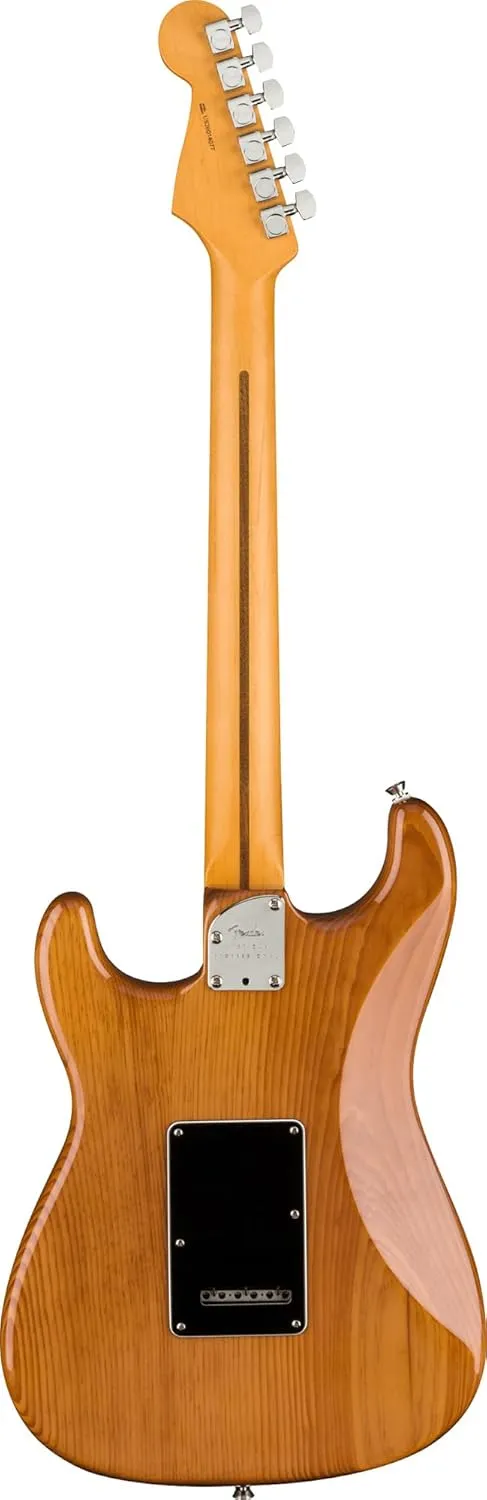 Fender American Professional II Stratocaster - Roasted Pine Bundle with Case, Strap, Cable, and Guitar Cleaning Kit