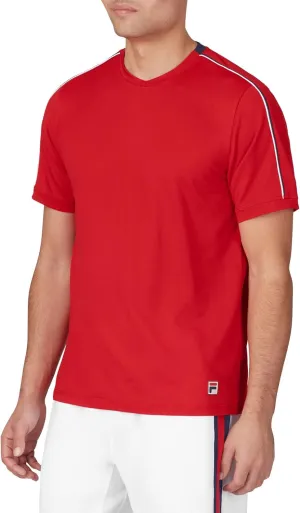 Fila Men's Essentials H Jacqurd Crew Fila Red/White/Fila Navy M