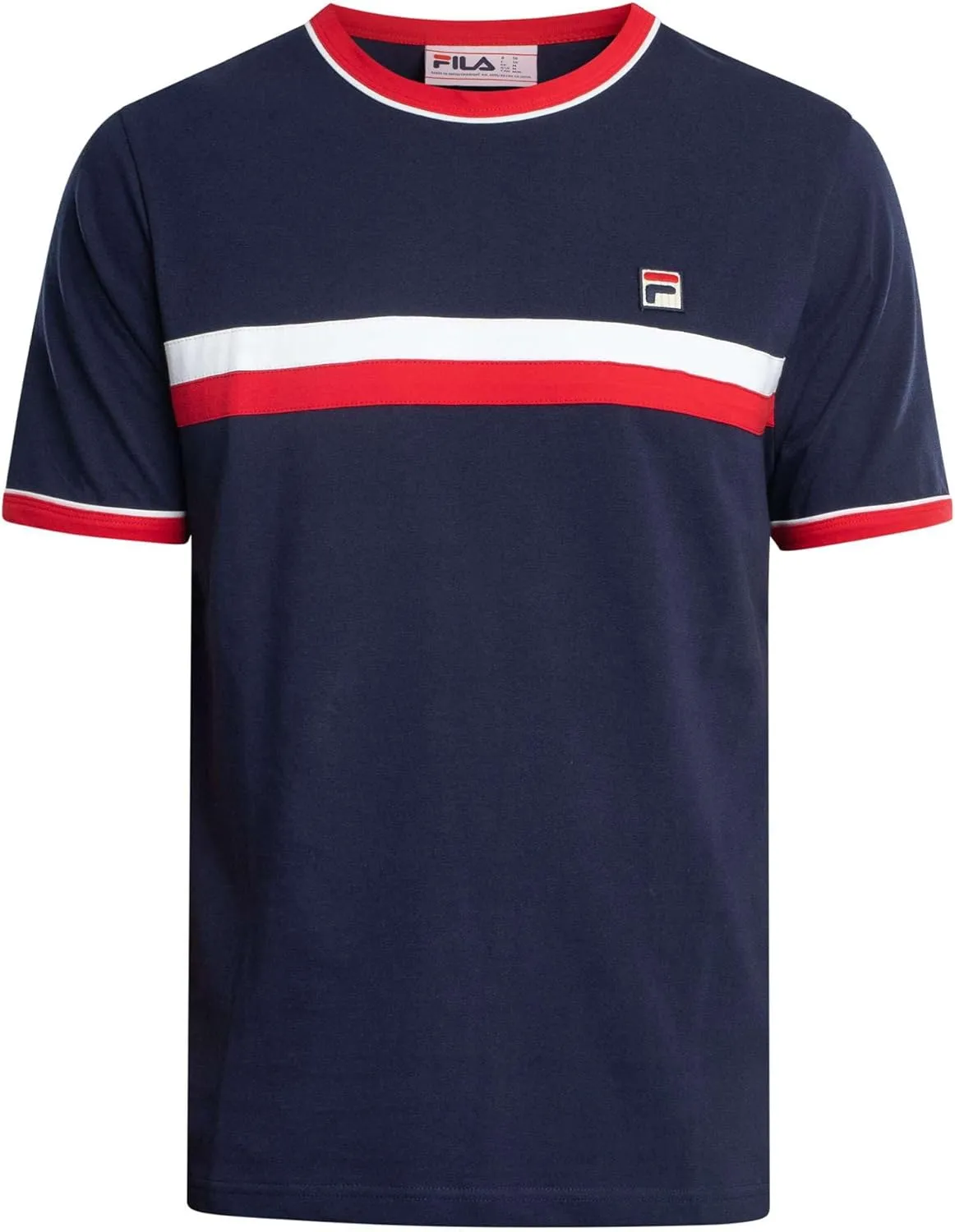 Fila Men's Razee T-Shirt, Navy/Red/White