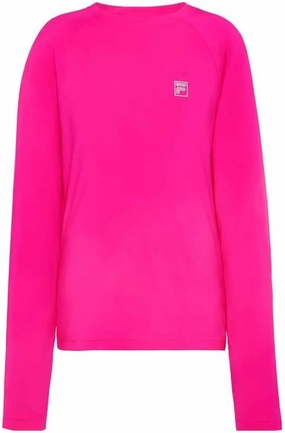 Fila Girls' Long Sleeve UV Blocker Pink Glo L