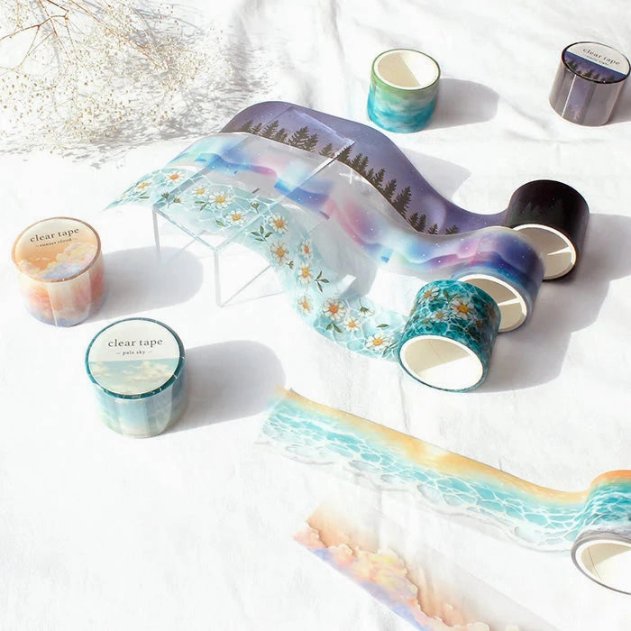 Floating Flower Clear Tape