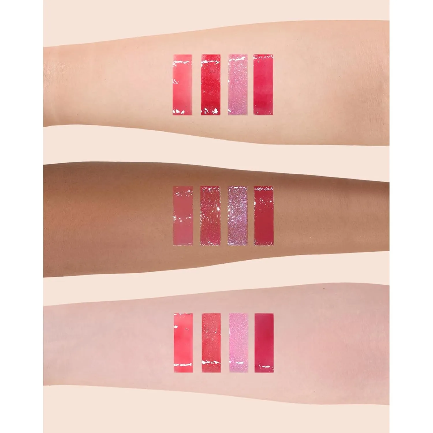 Flower Knows Violet Strawberry Rococo Glitter Lip Gloss-Moisturizing Tinted Lip Oil-Hydrating Glowy Lip Makeup for Girls&Women-Vegan & Cruelty-Free-0.12 Fl Oz,1 Count (G03 Berry Bomb)