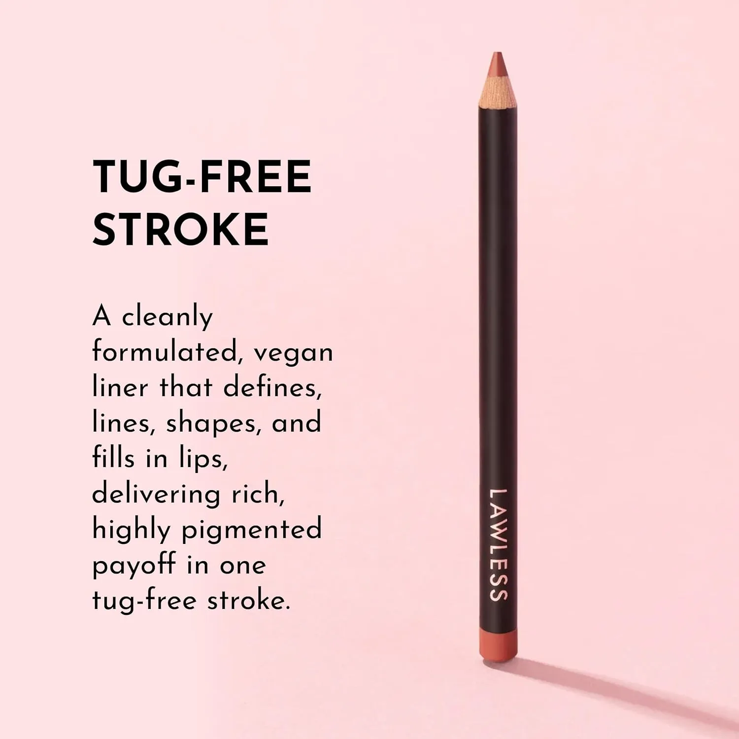 Forget the Filler Definer Liner - Cinnamon - Premium Lip Liner with Natural Ingredients to Provide a Smooth Look with a Satin Finish, Clean Makeup with Tug-Free Application - 0.04 oz