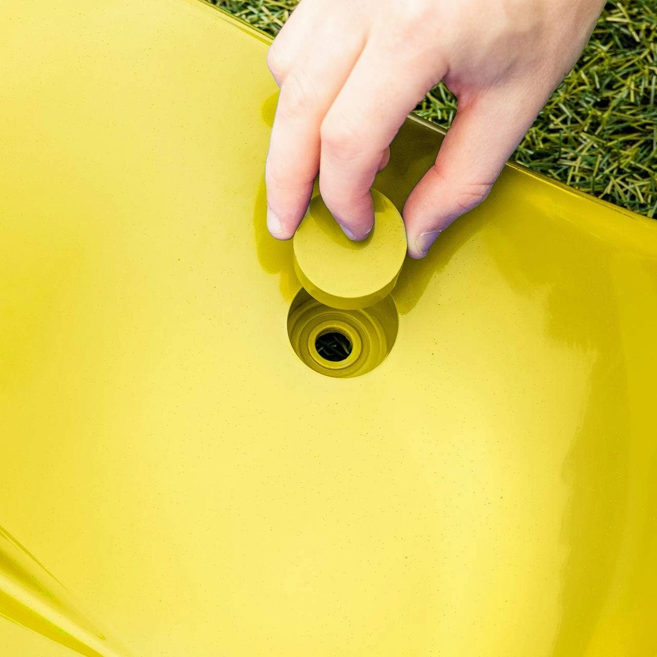 FORZA Plastic Shelter & Stadium Seats | Premium Moulded HDPE Sports Seating (Yellow, Pack of 1)