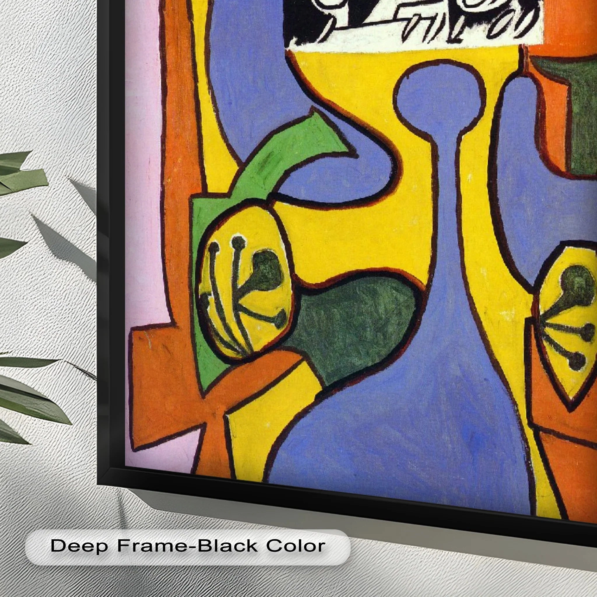 Fragmented Identity – Bold Cubist Portrait Oil Painting