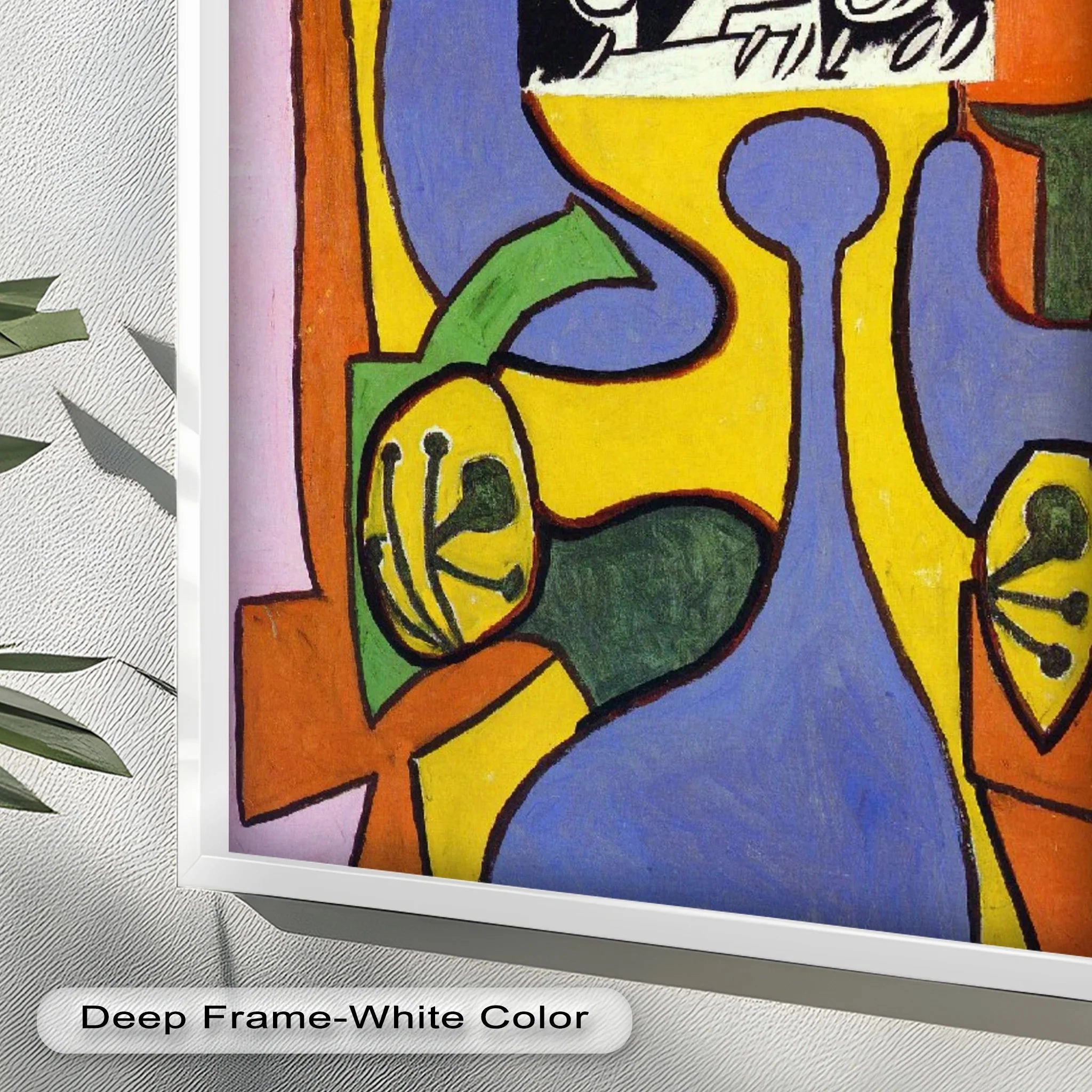 Fragmented Identity – Bold Cubist Portrait Oil Painting