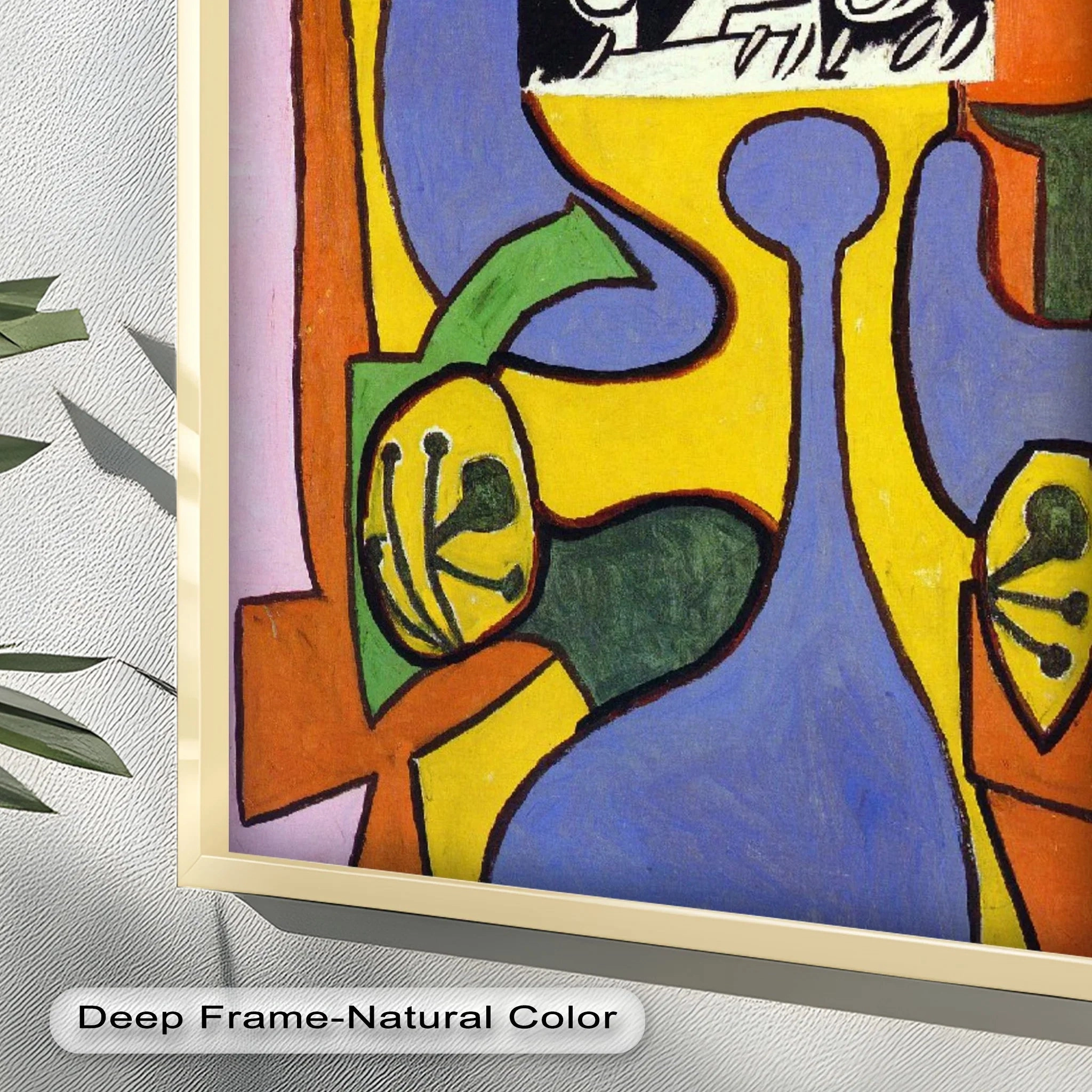 Fragmented Identity – Bold Cubist Portrait Oil Painting