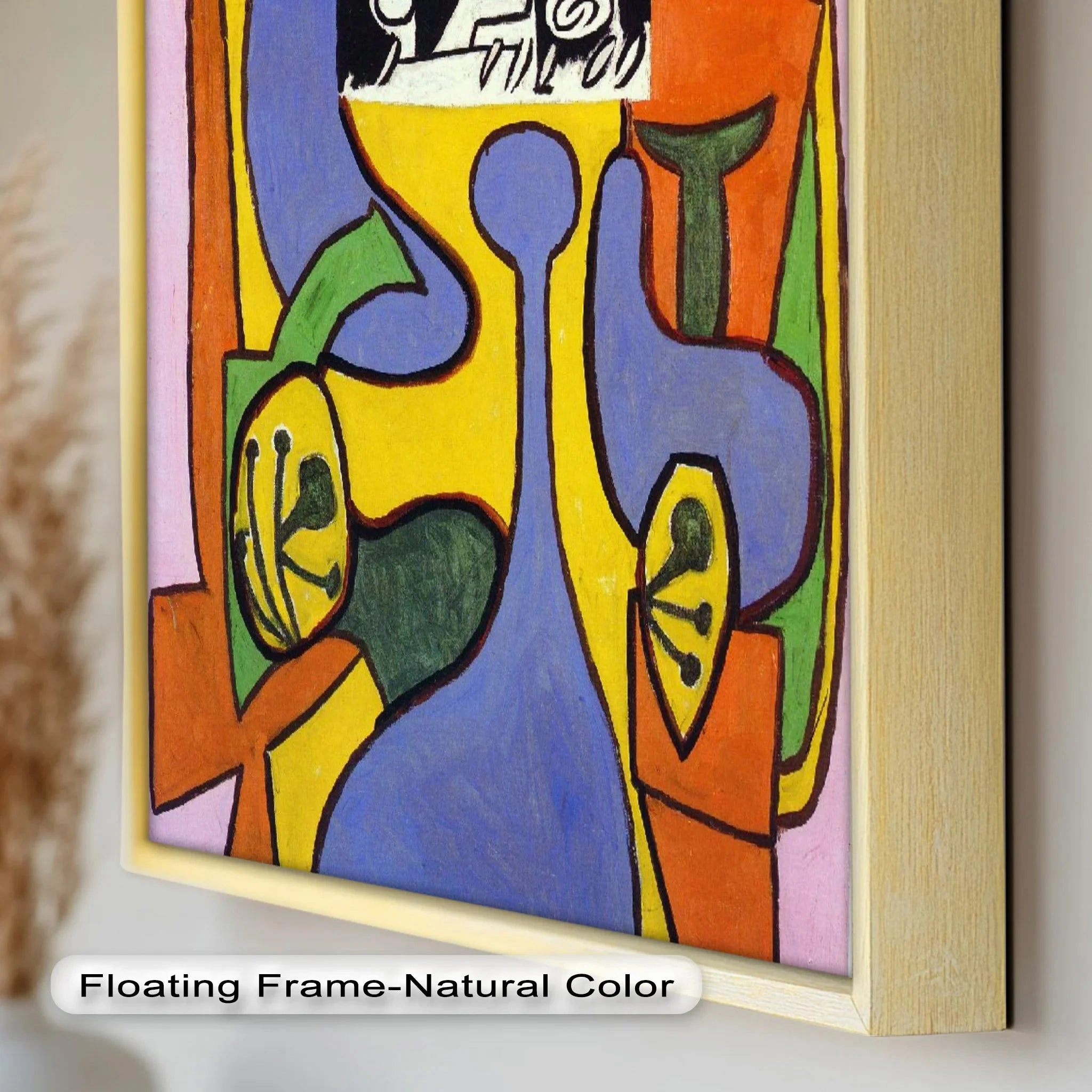 Fragmented Identity – Bold Cubist Portrait Oil Painting