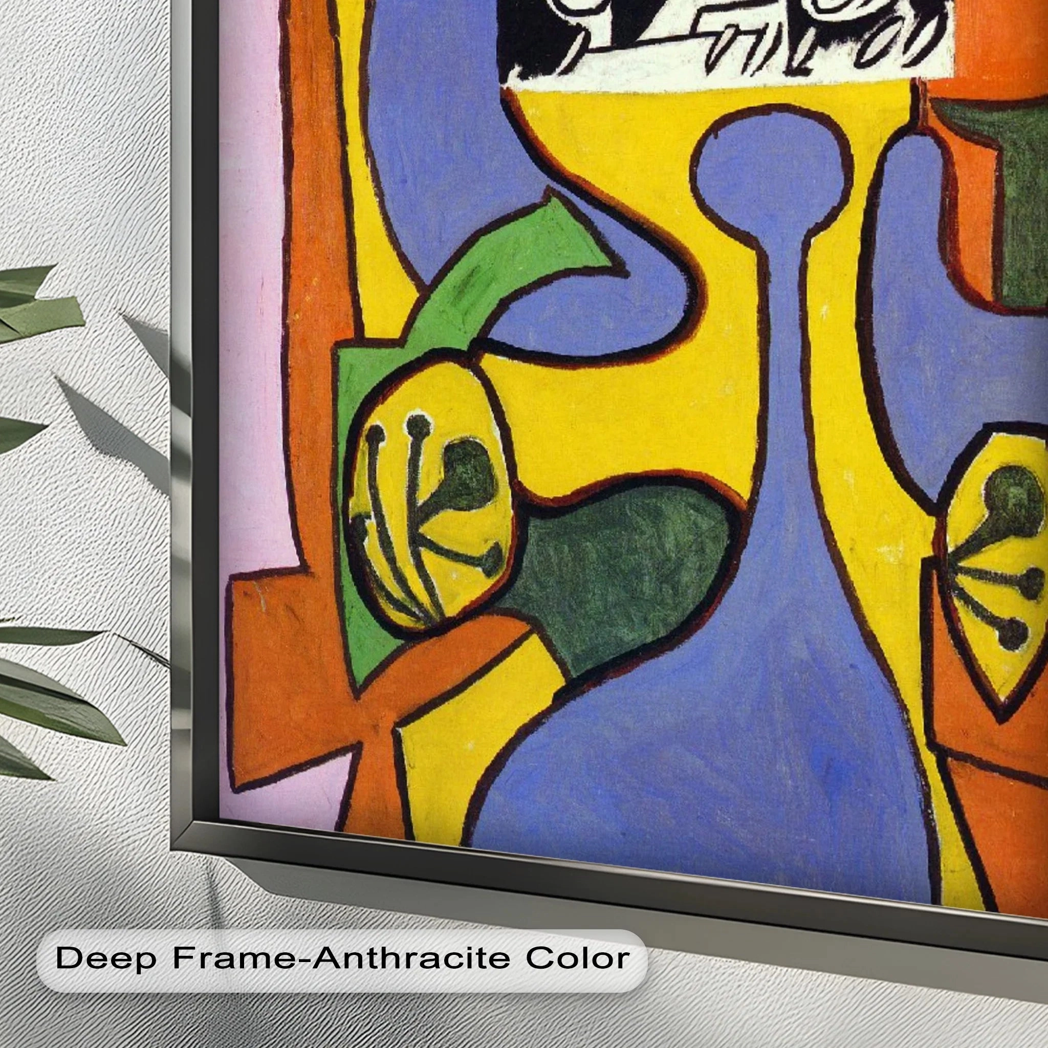 Fragmented Identity – Bold Cubist Portrait Oil Painting
