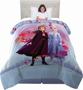 Franco - NL1598 Kids Bedding Super Soft Microfiber Reversible Comforter, Twin/Full Size 72" x 86", Disney Frozen 2