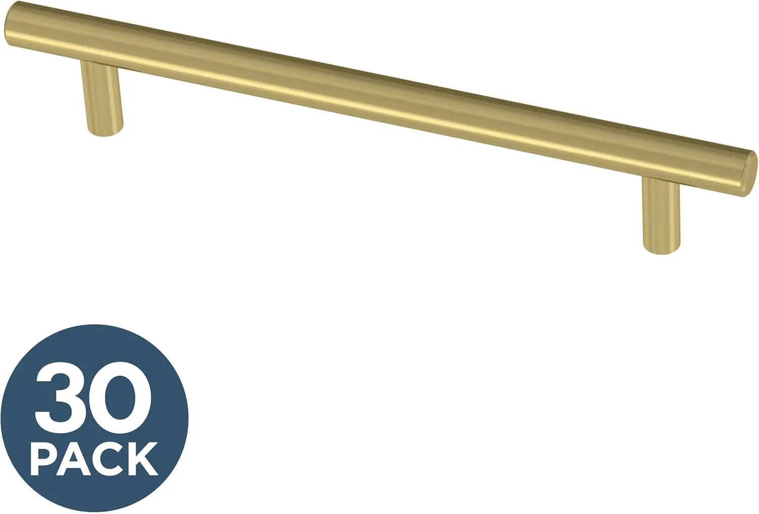 Franklin Brass Simple Bar (30-Pack) Cabinet Handles 5-1/16' Hole Center Satin Gold Kitchen Drawer Pulls Dresser, Furniture Hardware P46642K-523-B3
