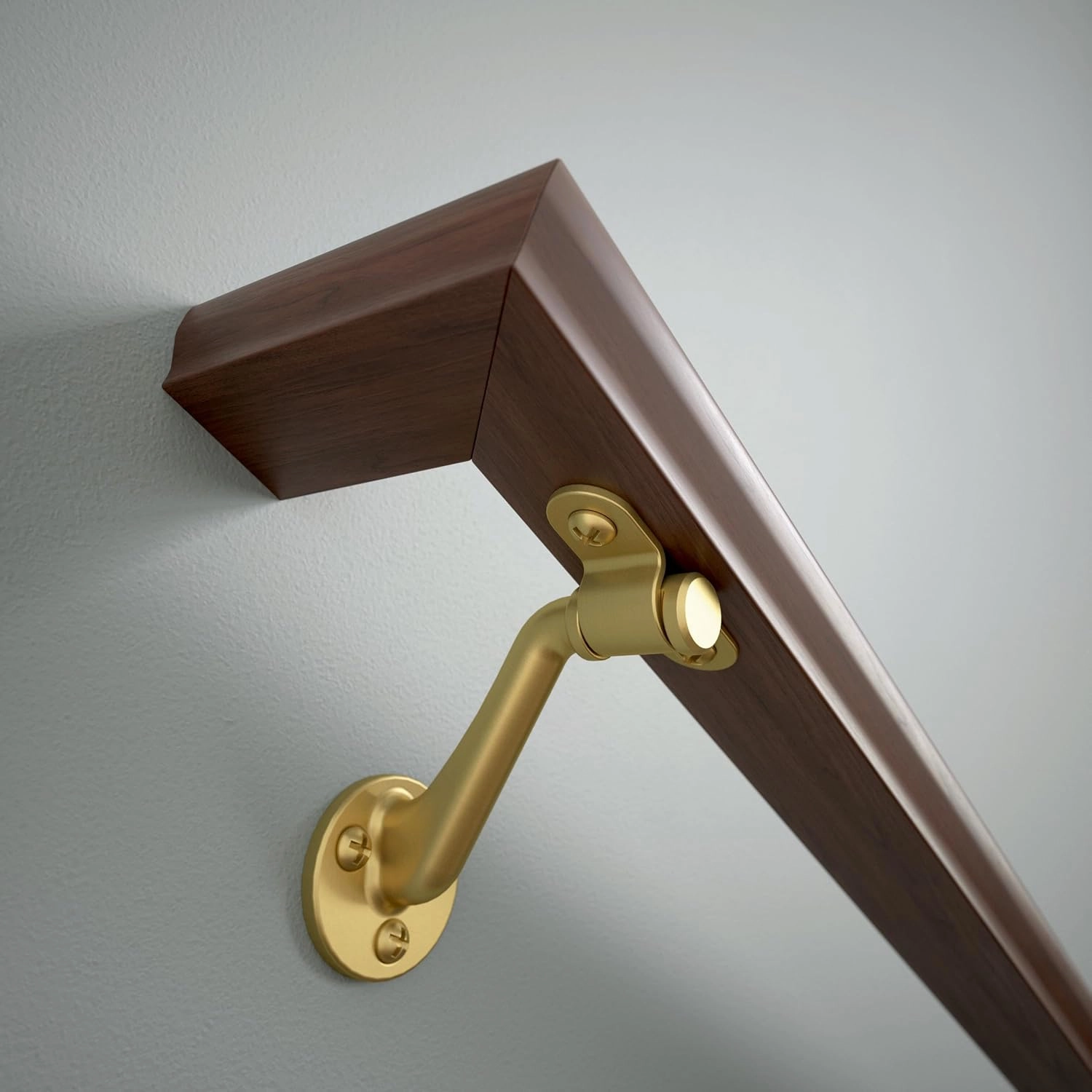 Franklin Brass Bar 3 in. (76 mm) Handrail Bracket in Modern Gold (4-Pack), B47249D-117-C