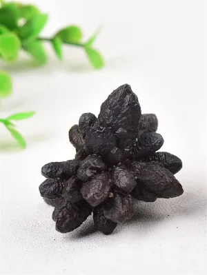 Full of Texture Stone 1PC Natural Stone Carbonado Cluster Type Crystal Rough Sample Ornamental Collection Quartz Home Decor Balance Gemstone Decoration