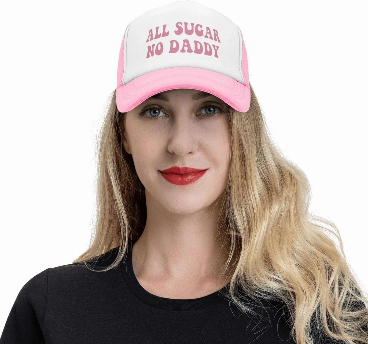 Funny Trucker Hats for Women Crazy Hats for Adults Pink Dirty Inappropriate Trucker Hats Cute Bachelorette Hats