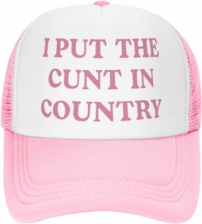 Funny Trucker Hats for Women Crazy Hats for Adults Pink Dirty Inappropriate Trucker Hats Cute Bachelorette Hats