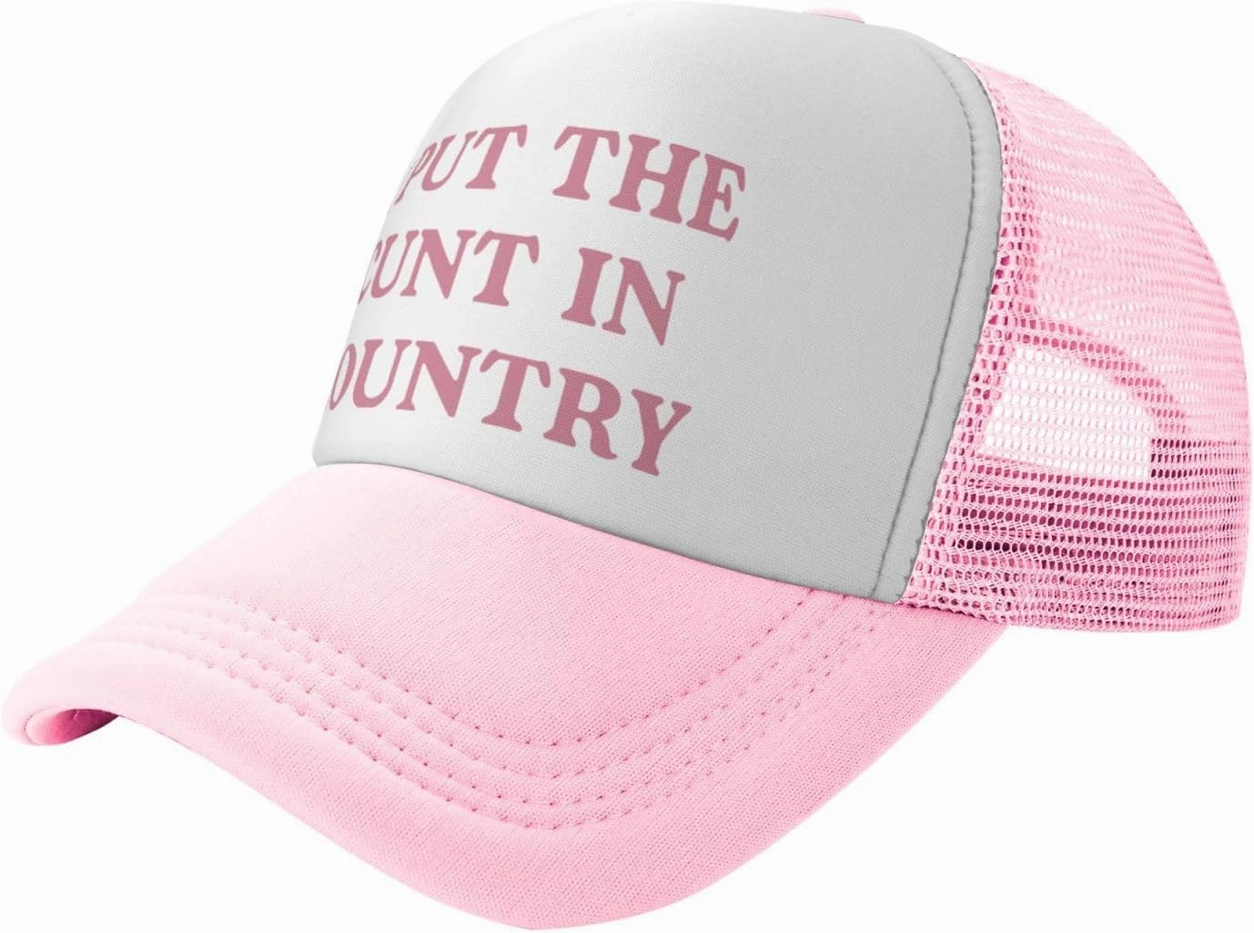 Funny Trucker Hats for Women Crazy Hats for Adults Pink Dirty Inappropriate Trucker Hats Cute Bachelorette Hats
