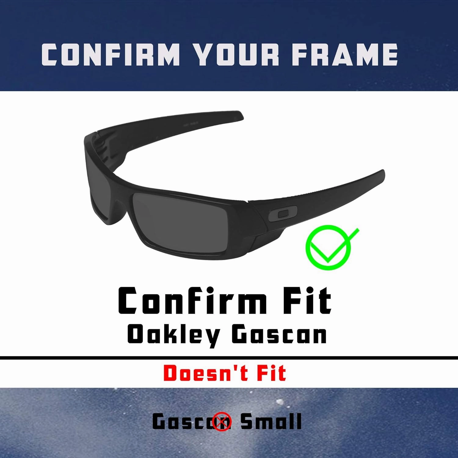 Gascan Lenses Replacement for Oakley Sunglass Polarized