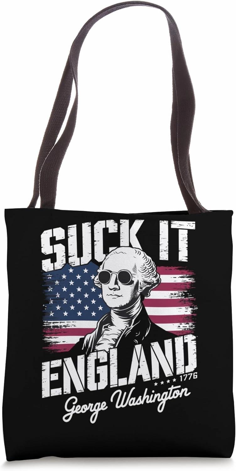 George Washington 1776 Funny Patriotic USA Founding Father Tote Bag
