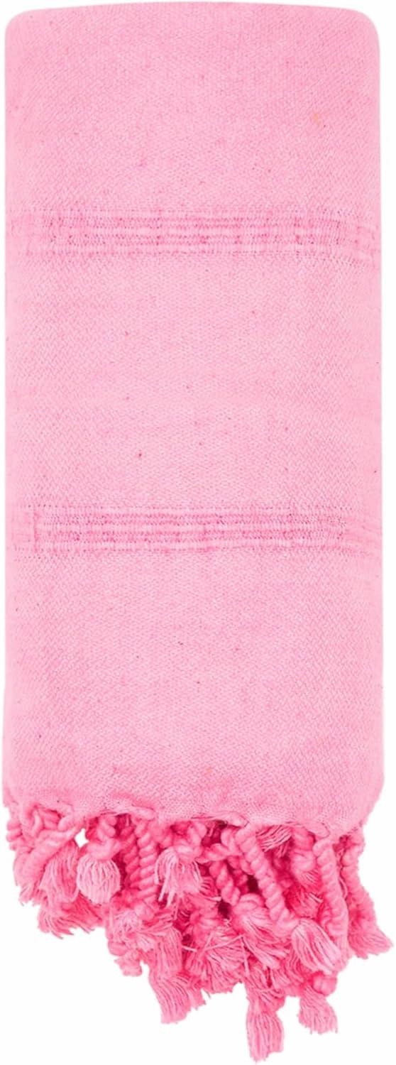 Get Sunkissed Sandless Beach Towel Throw | Sand Resistant | 100% Turkish Cotton Throw Blanket, Quick-Dry Sandless, Boho Breathable Durable Travel Blanket for Beach, Picnic, Camping 40”x72” (Fiji)