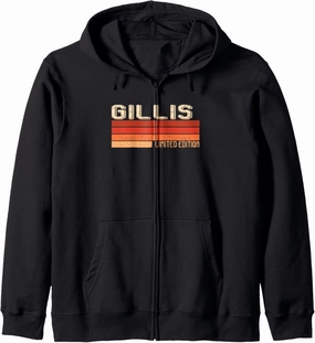 GILLIS Name Personalized Idea Men Retro Vintage GILLIS Zip Hoodie