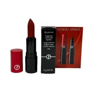 GIORGIO ARMANI Lipstick MINI (red) Lip Power Longwear Vivid Color SULTAN # 405 (looks RED) - 1.4 g / 0.04 oz (MINI/SMALL/SAMPLE SIZE/TRAVEL SIZE) - 5987