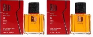 GIORGIO BEVERLY HILLS Men's Cologne, Red, Eau De Toilette EDT Spray, 3.4 Fl Oz (Pack of 2)