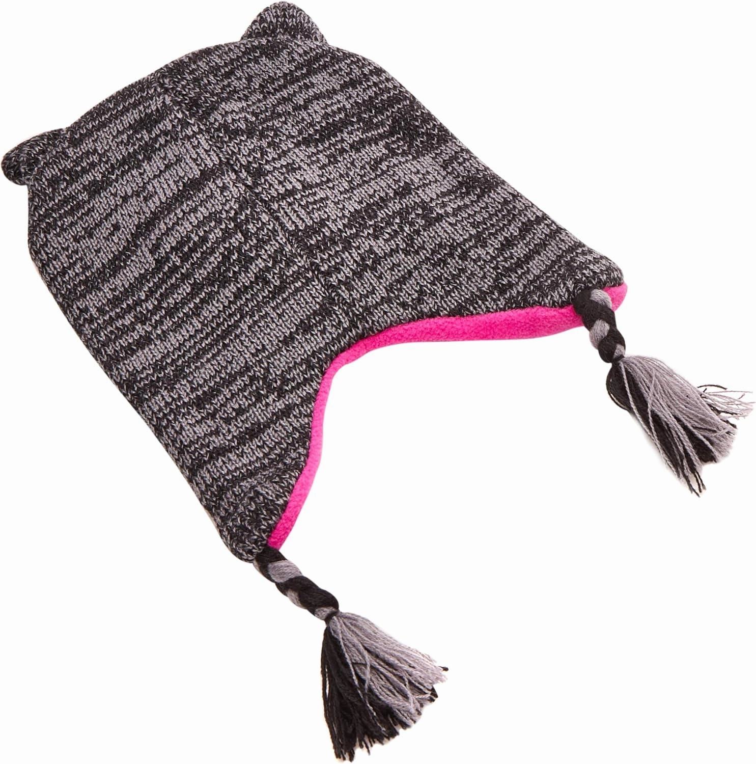 Girls Critter Winter Hat and 2 Pair Gloves or Mittens (Toddler/Little Girls)