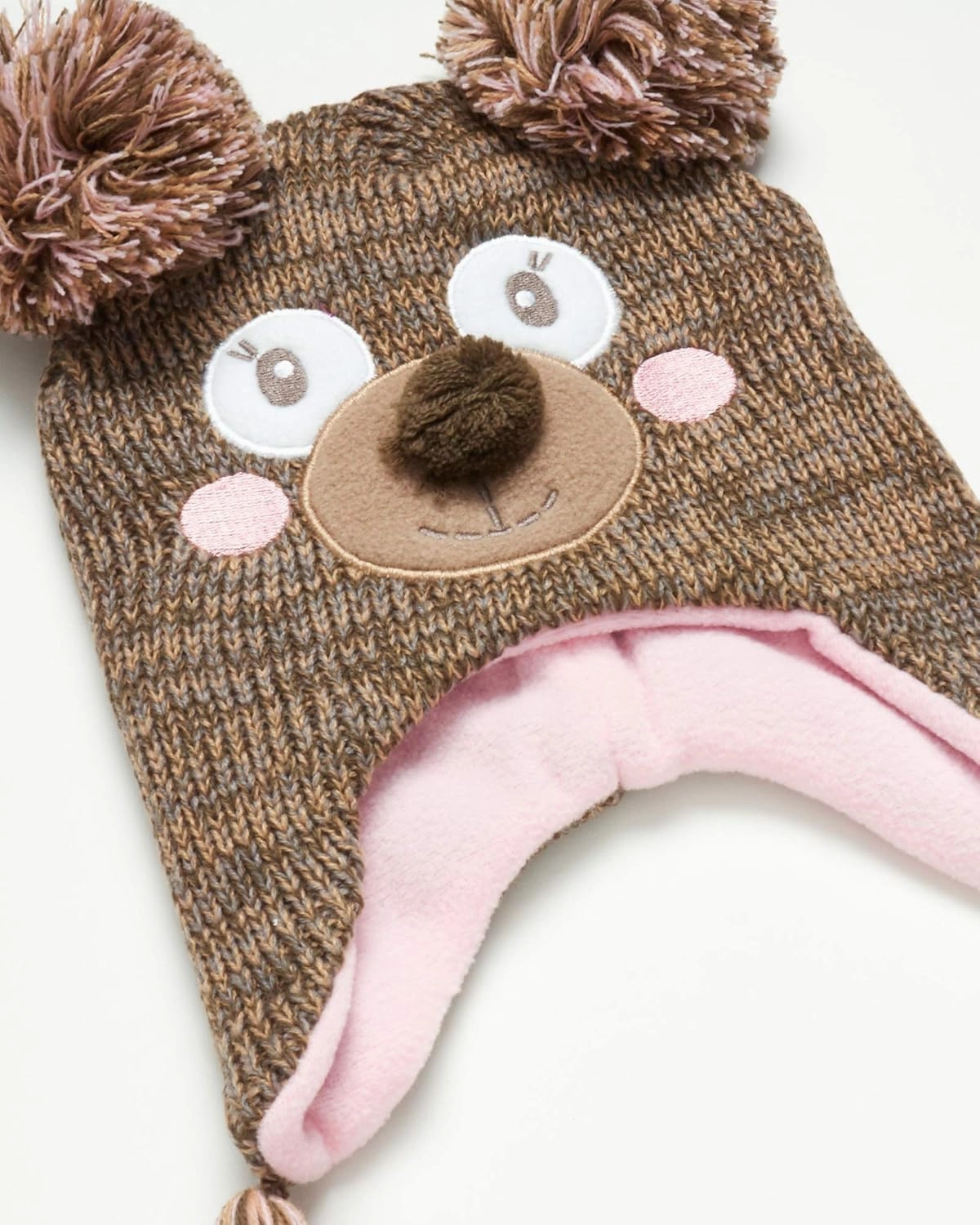 Girls Critter Winter Hat and 2 Pair Gloves or Mittens (Toddler/Little Girls)