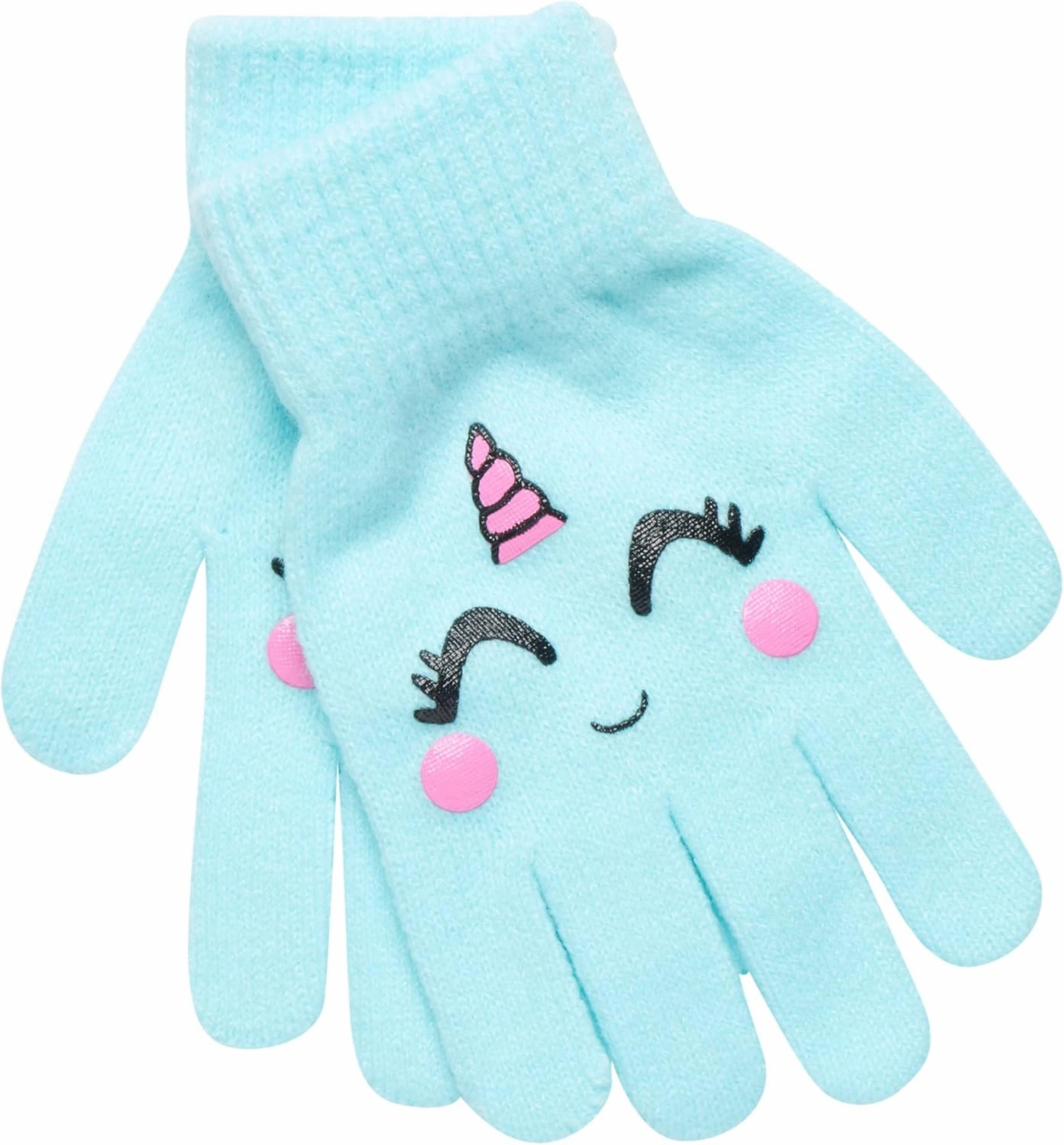 Girls Critter Winter Hat and 2 Pair Gloves or Mittens (Toddler/Little Girls)