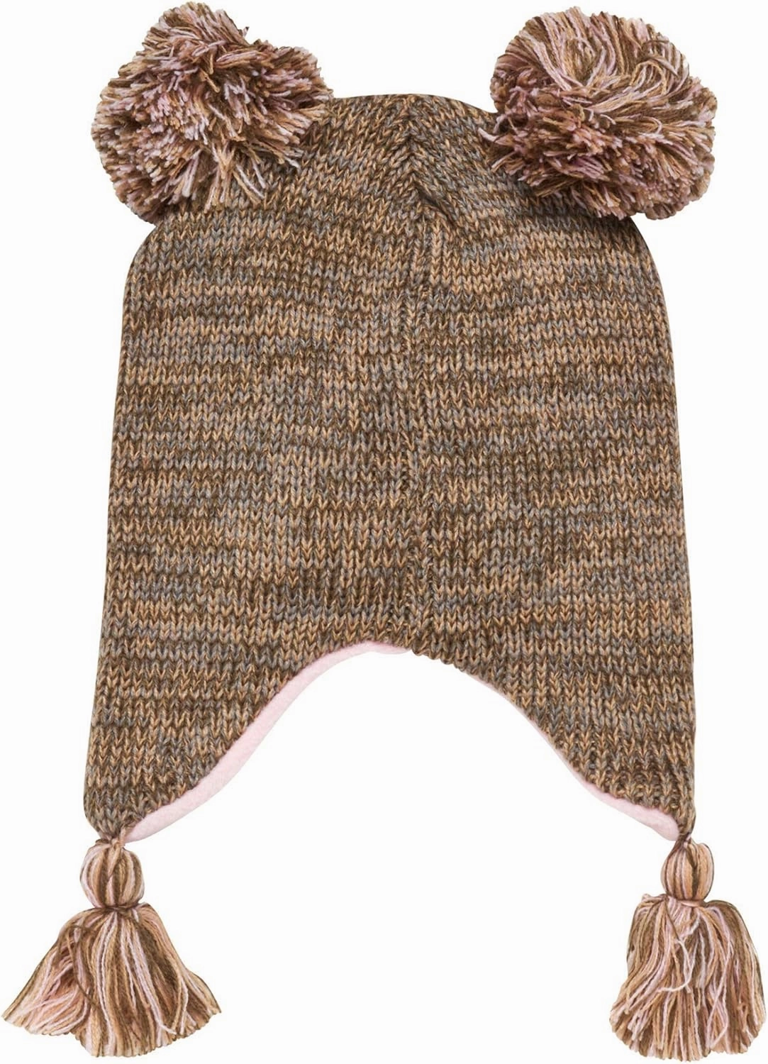 Girls Critter Winter Hat and 2 Pair Gloves or Mittens (Toddler/Little Girls)