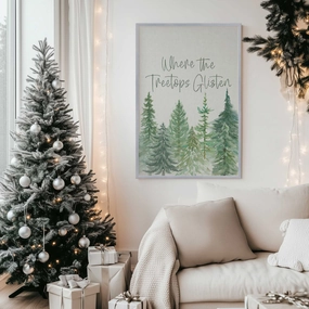 Glistening Treetops Print