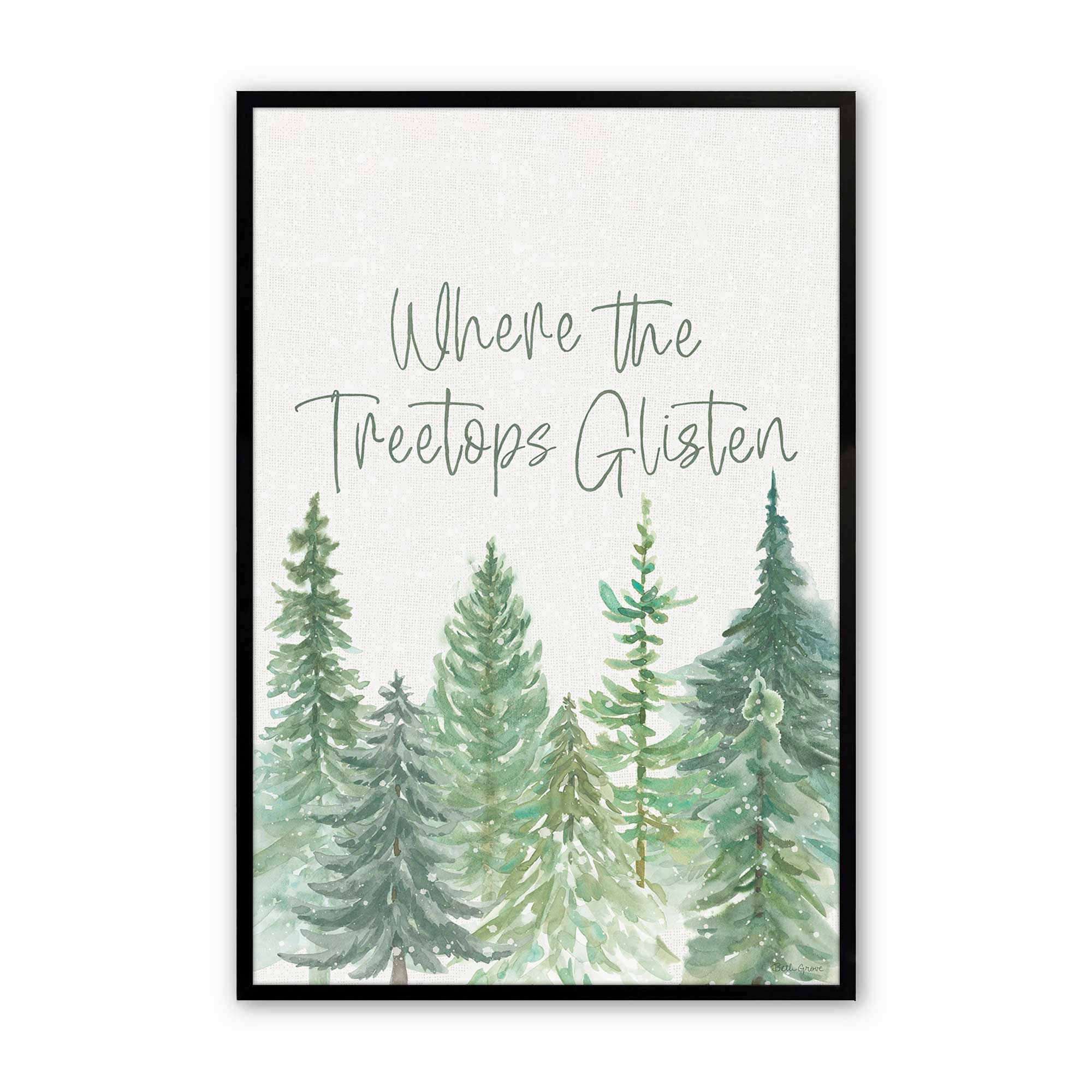 Glistening Treetops Print