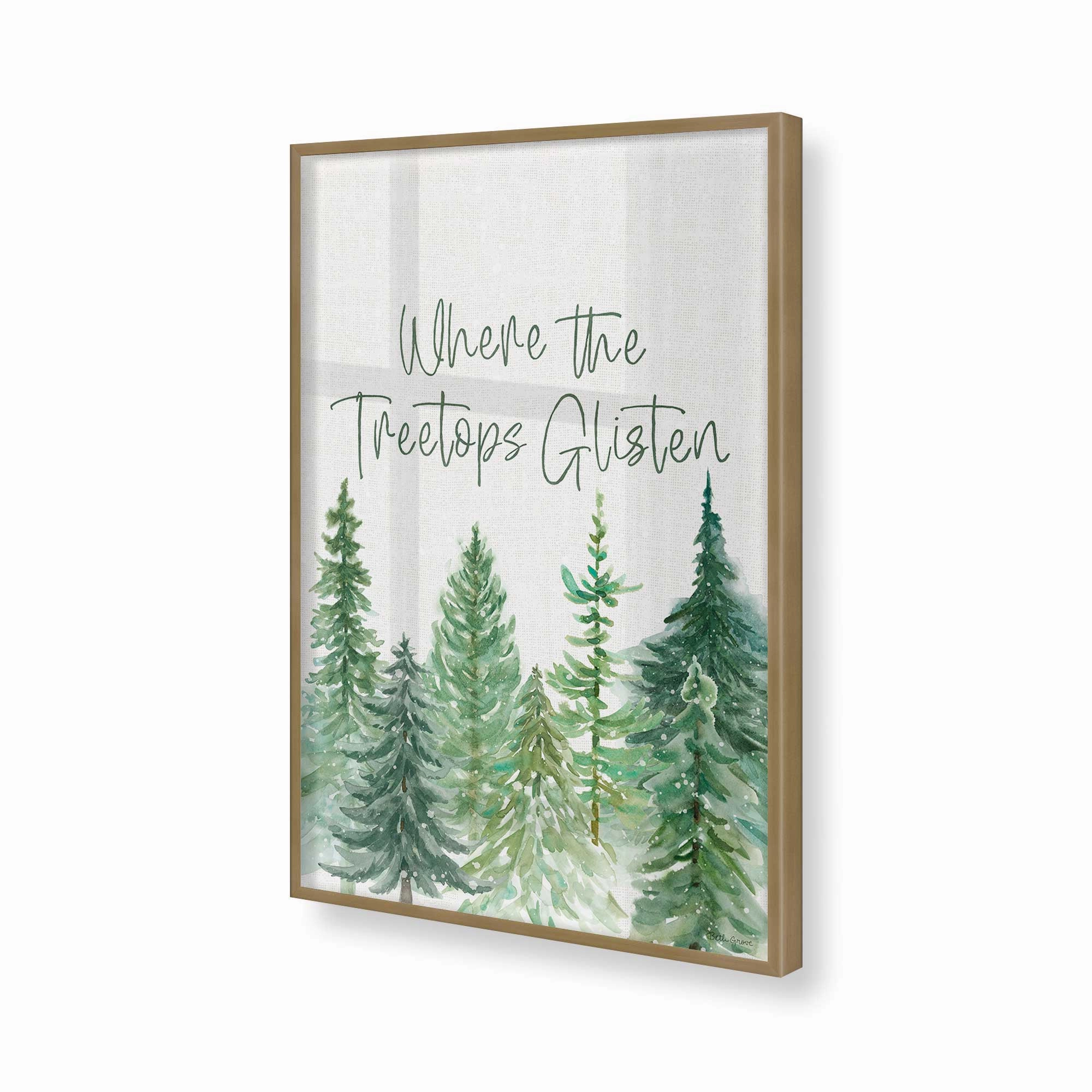 Glistening Treetops Print