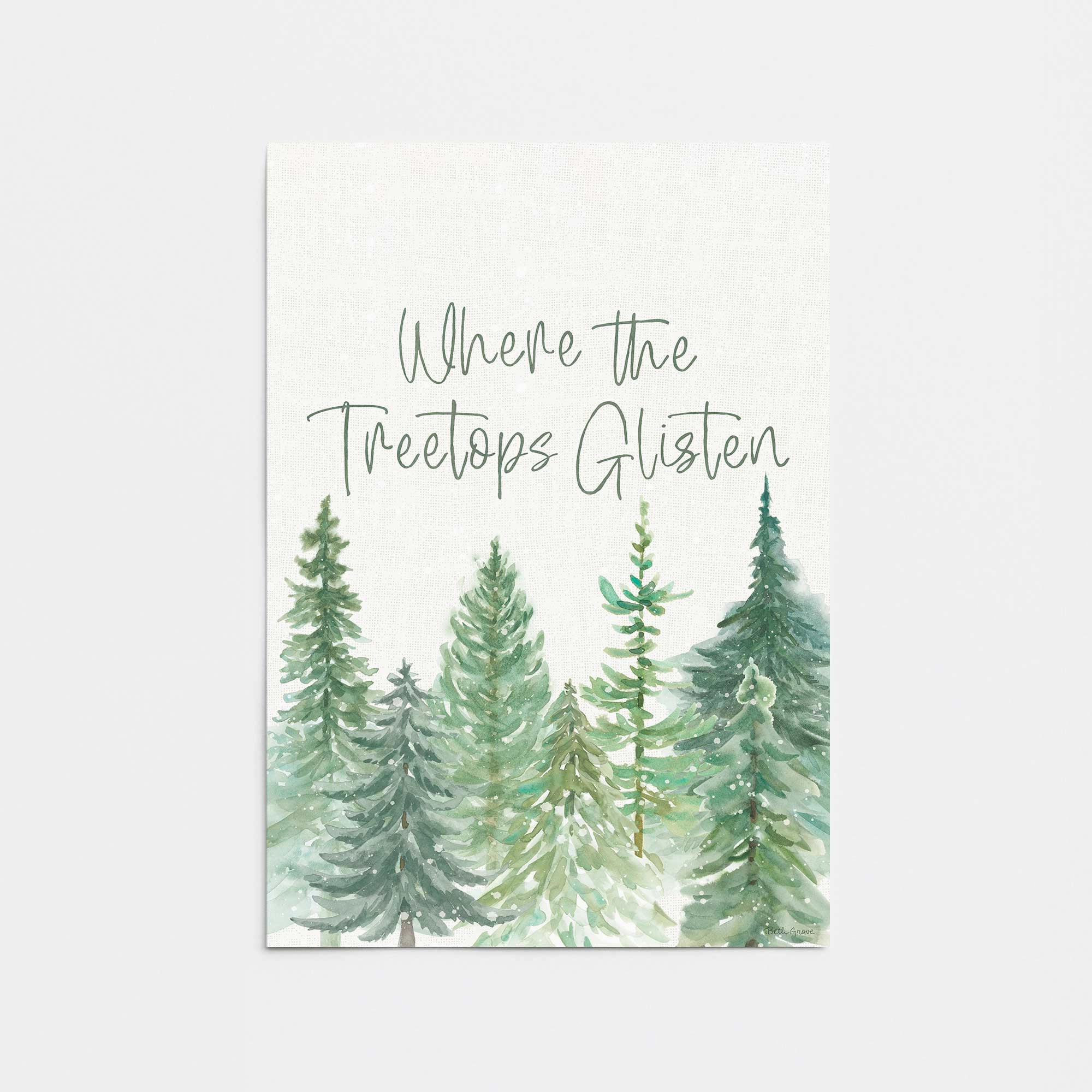 Glistening Treetops Print