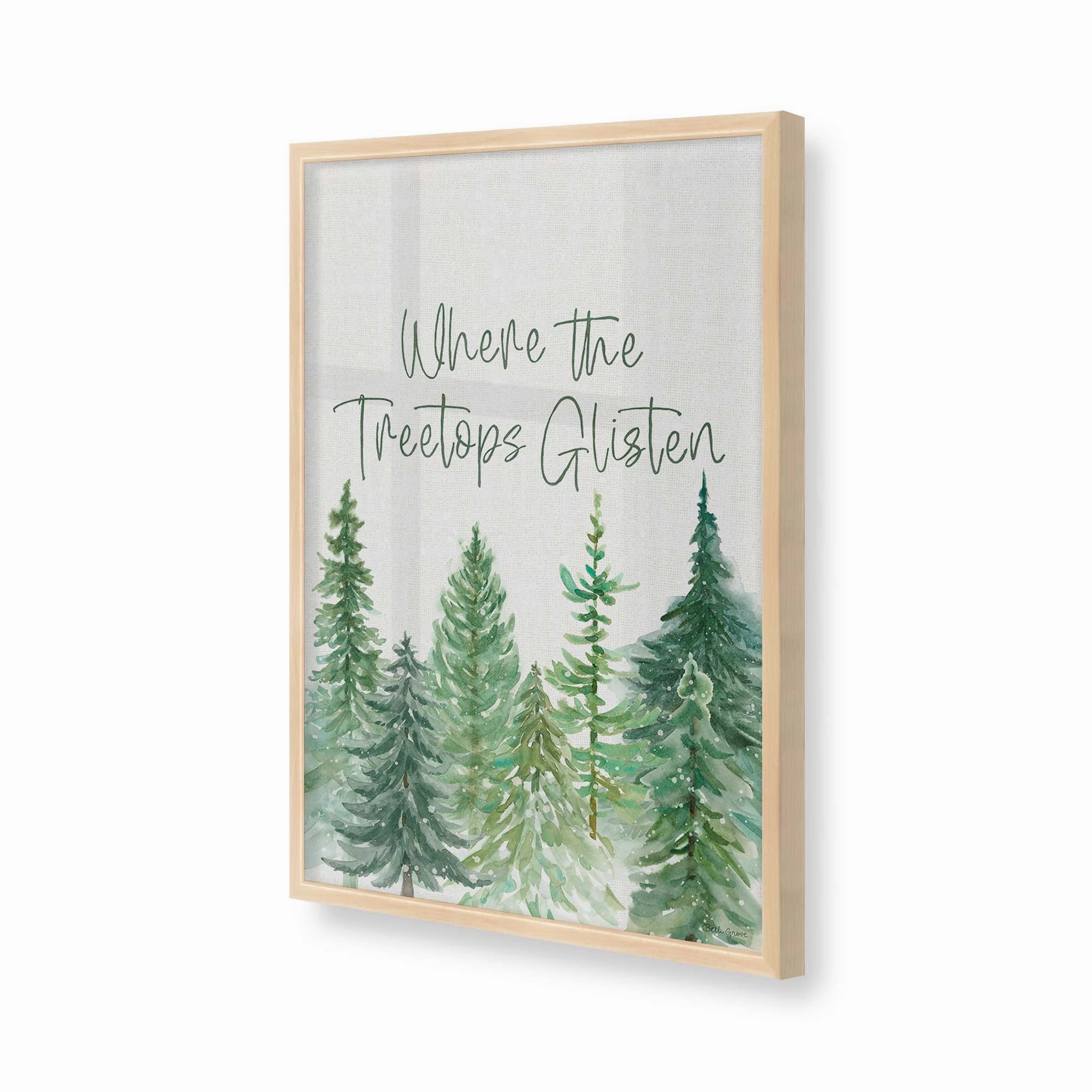 Glistening Treetops Print