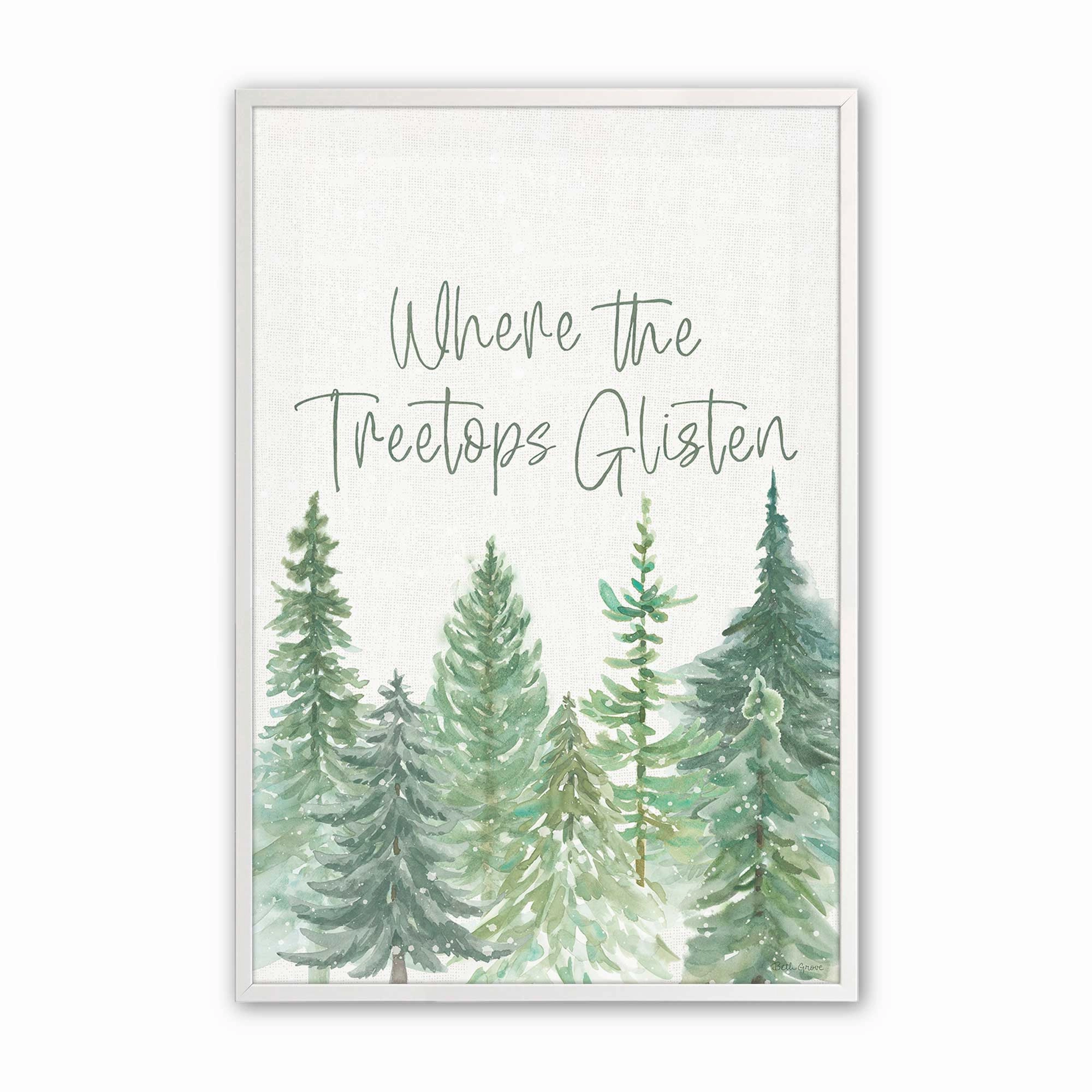 Glistening Treetops Print
