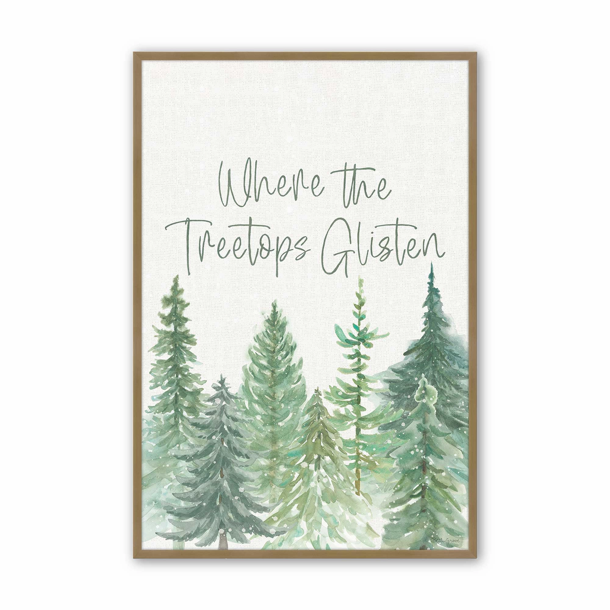 Glistening Treetops Print
