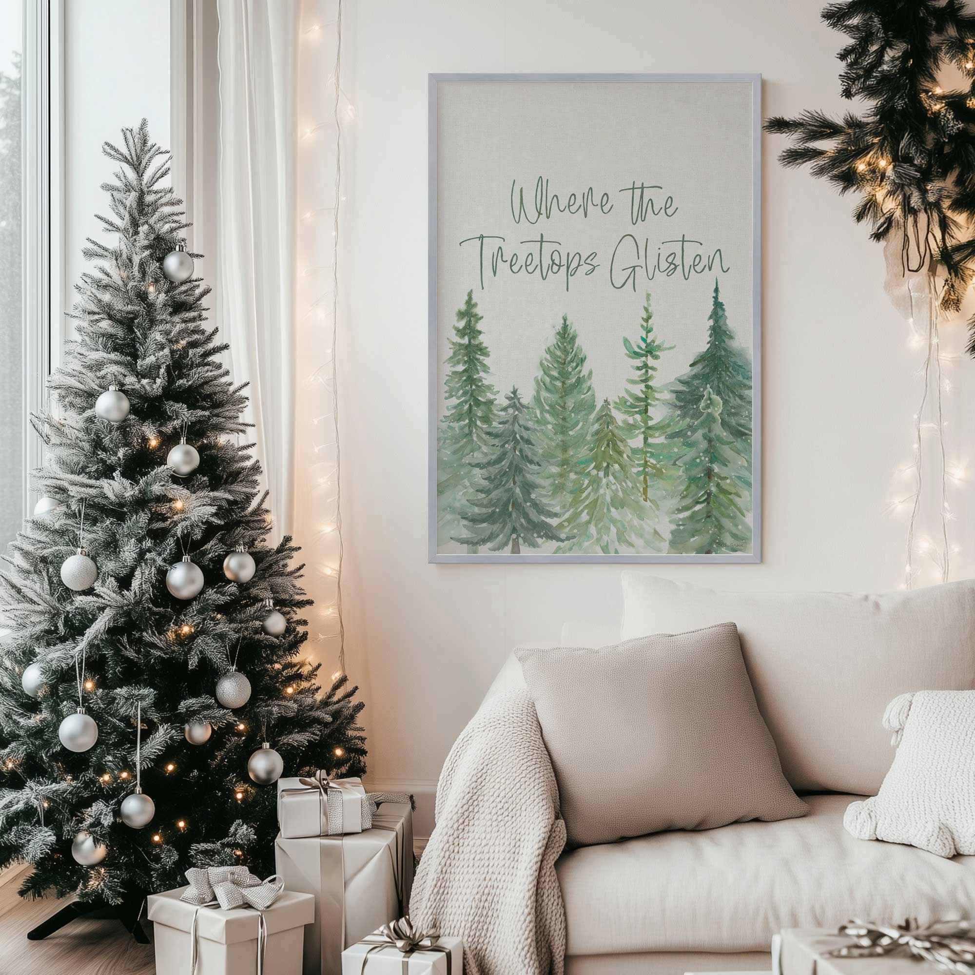 Glistening Treetops Print