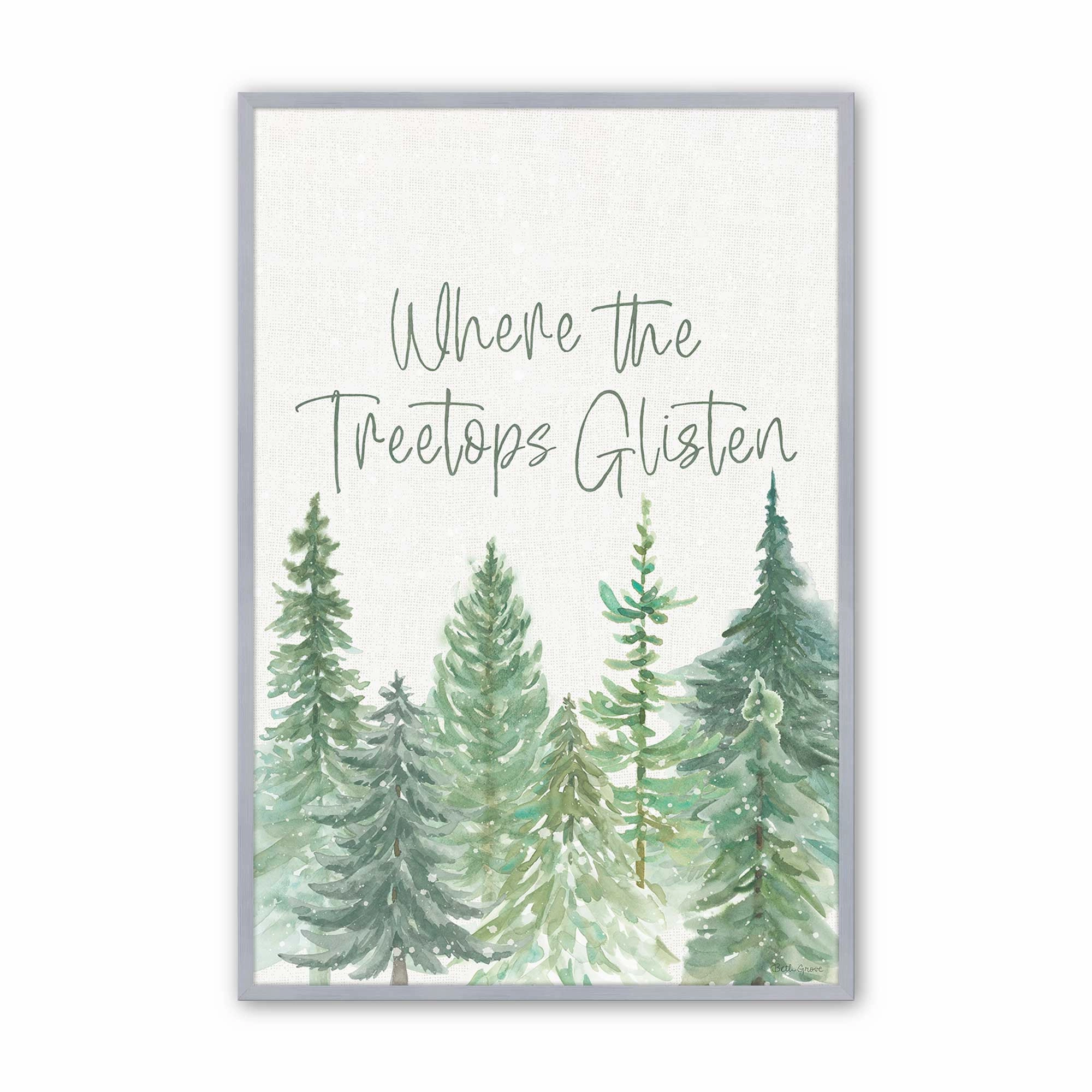 Glistening Treetops Print