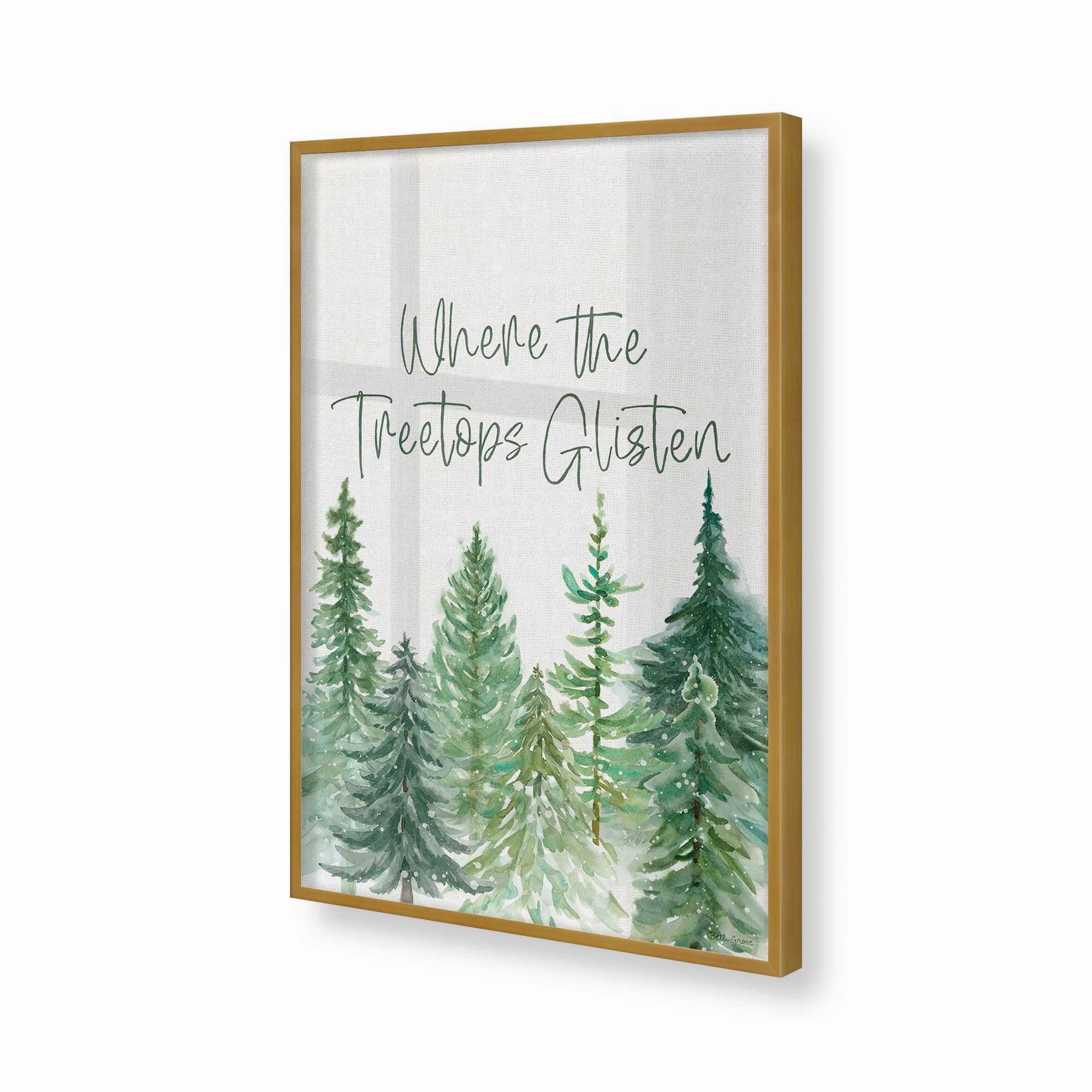 Glistening Treetops Print
