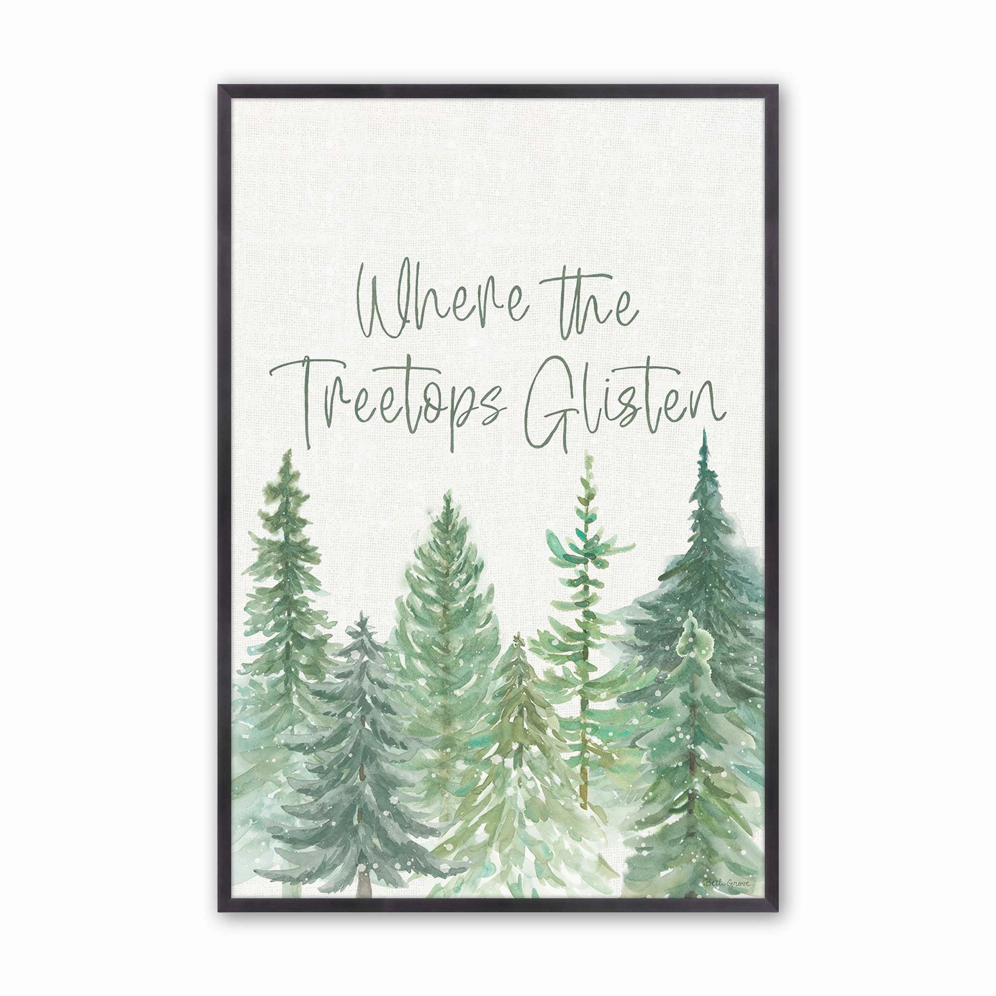 Glistening Treetops Print