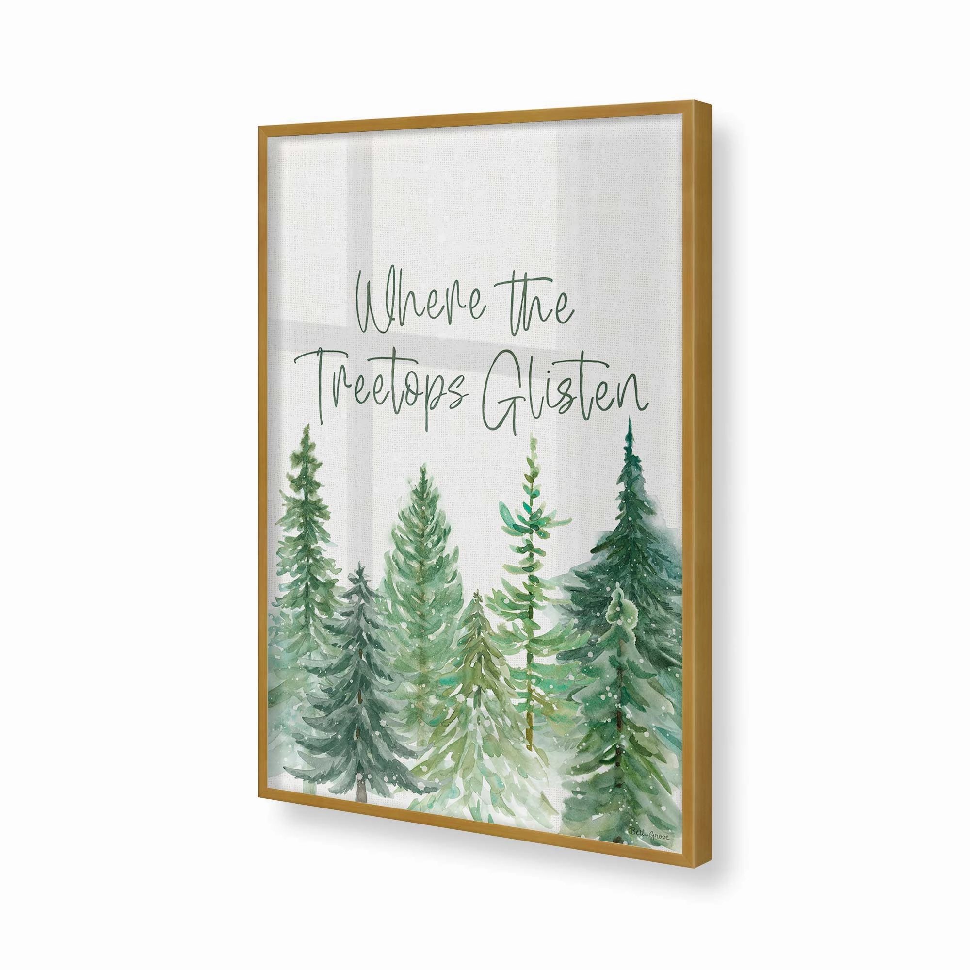 Glistening Treetops Print